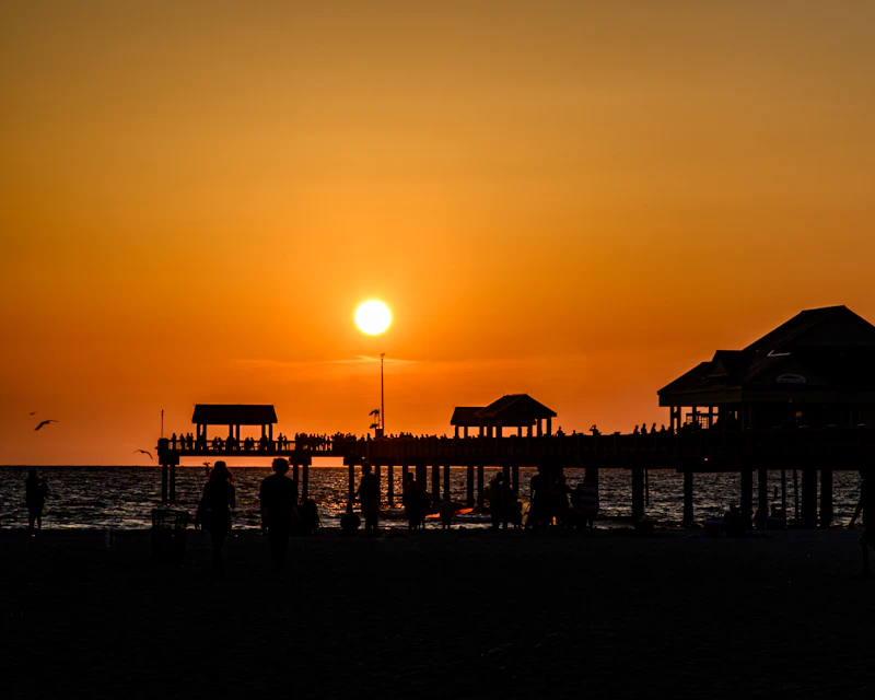 Clearwater Beach Florida sunset