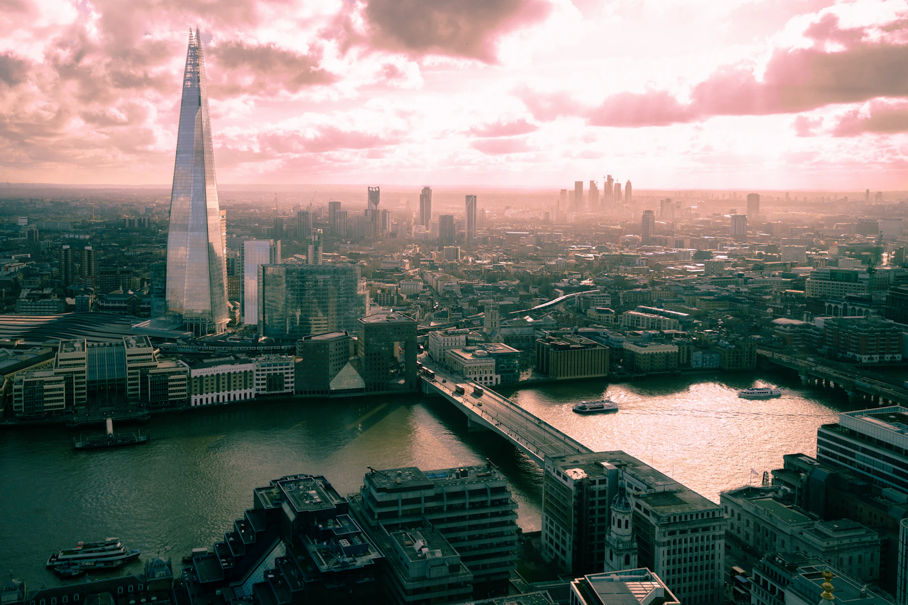 City of London aerial view