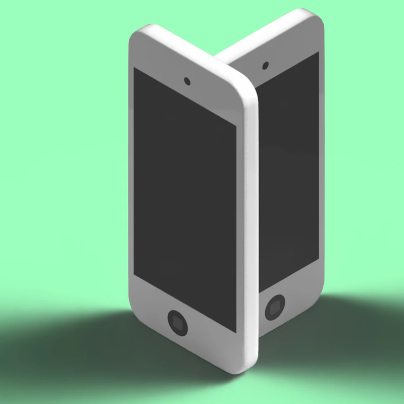 low battery warning on smartphone screen (variant 3)