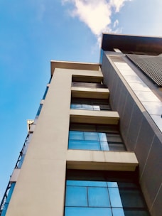 a very tall building with lots of windows