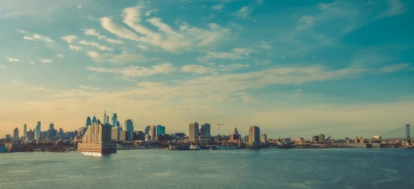 A large body of water with a city in the background — Philadelphia, United States