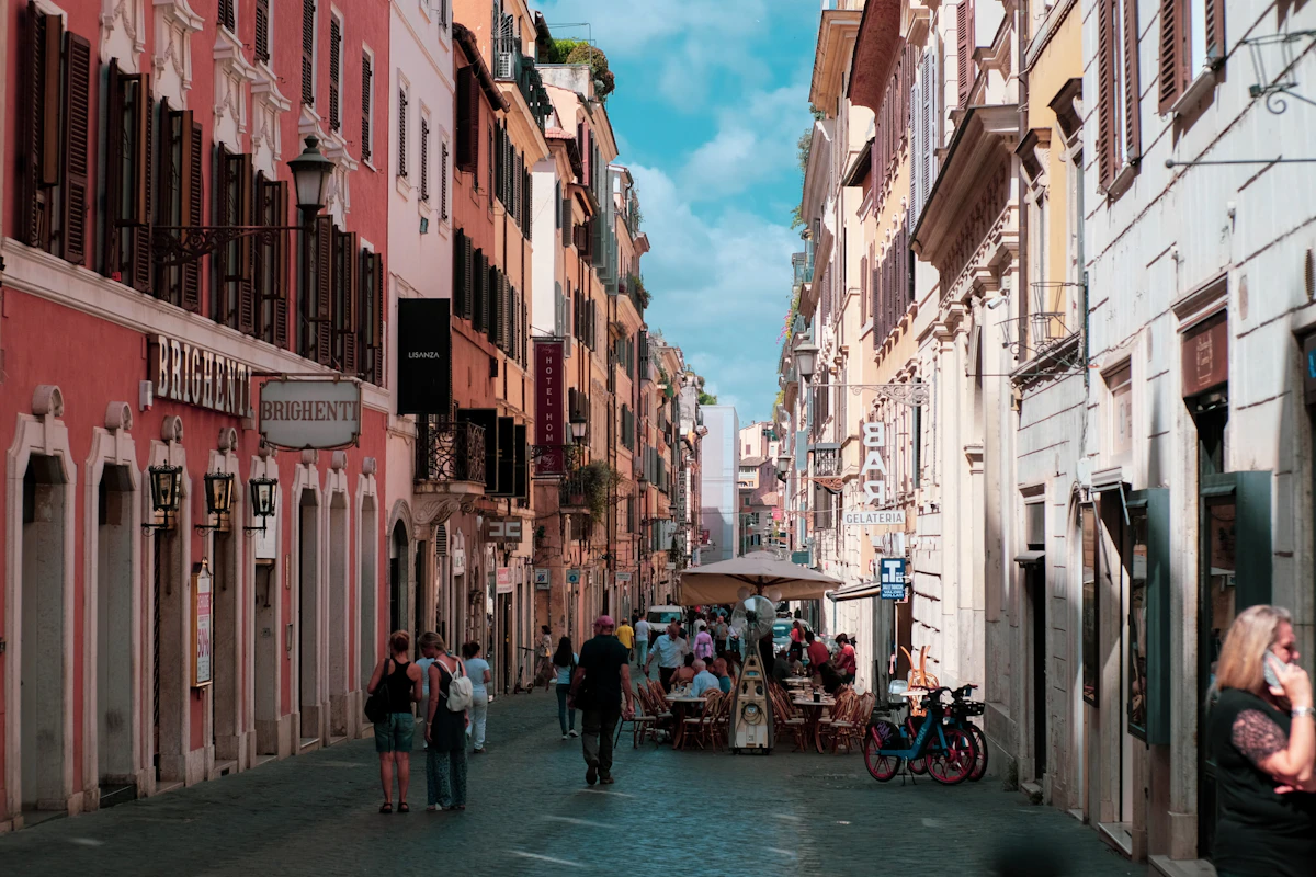 Trastevere Roma - străduțe pietruite