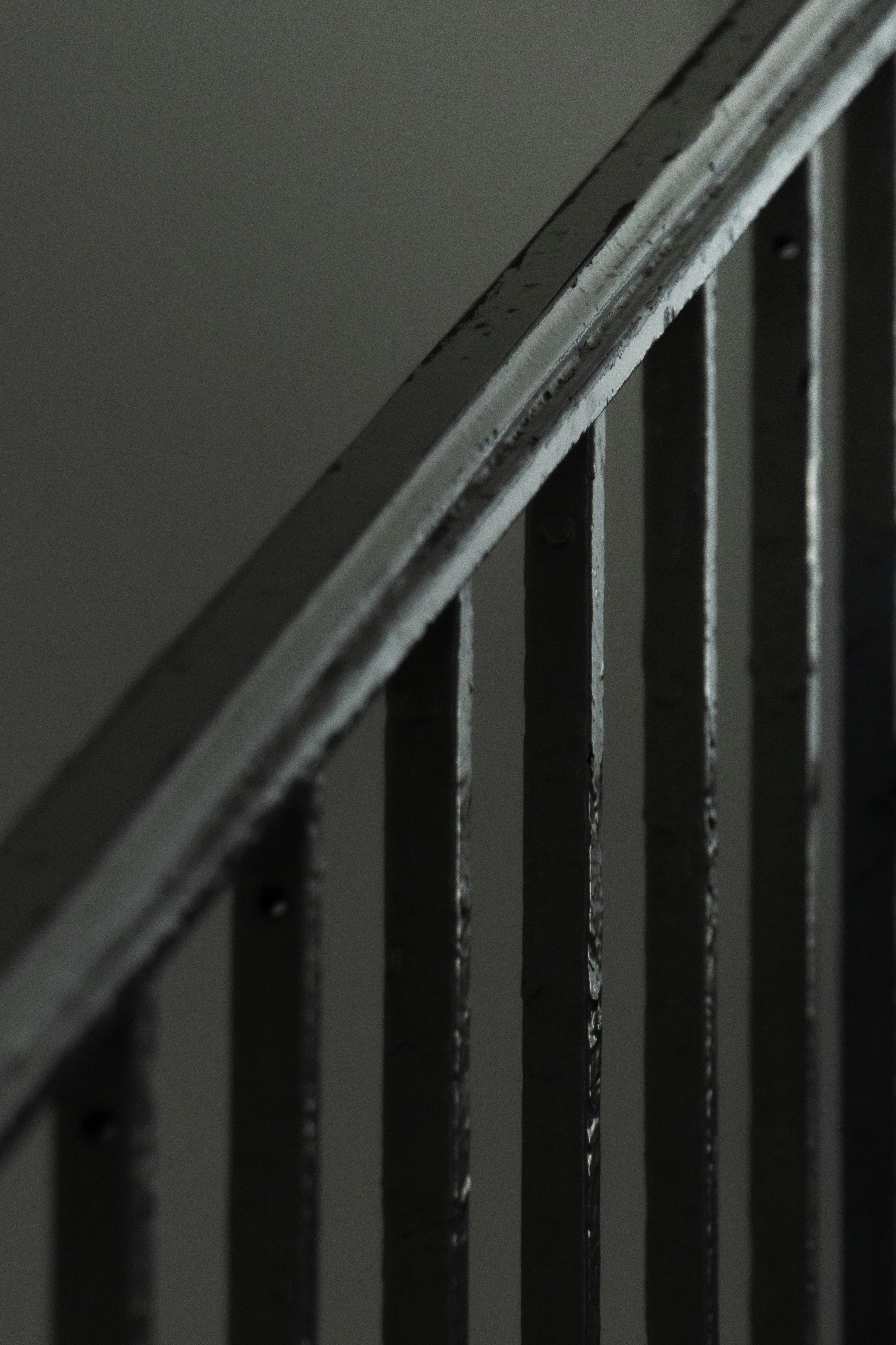 Metal handrail detail