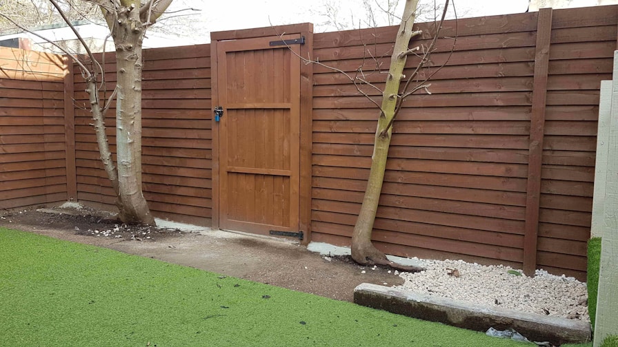 Double-Sided Wood Fence Panels for Privacy in Outdoor Spaces