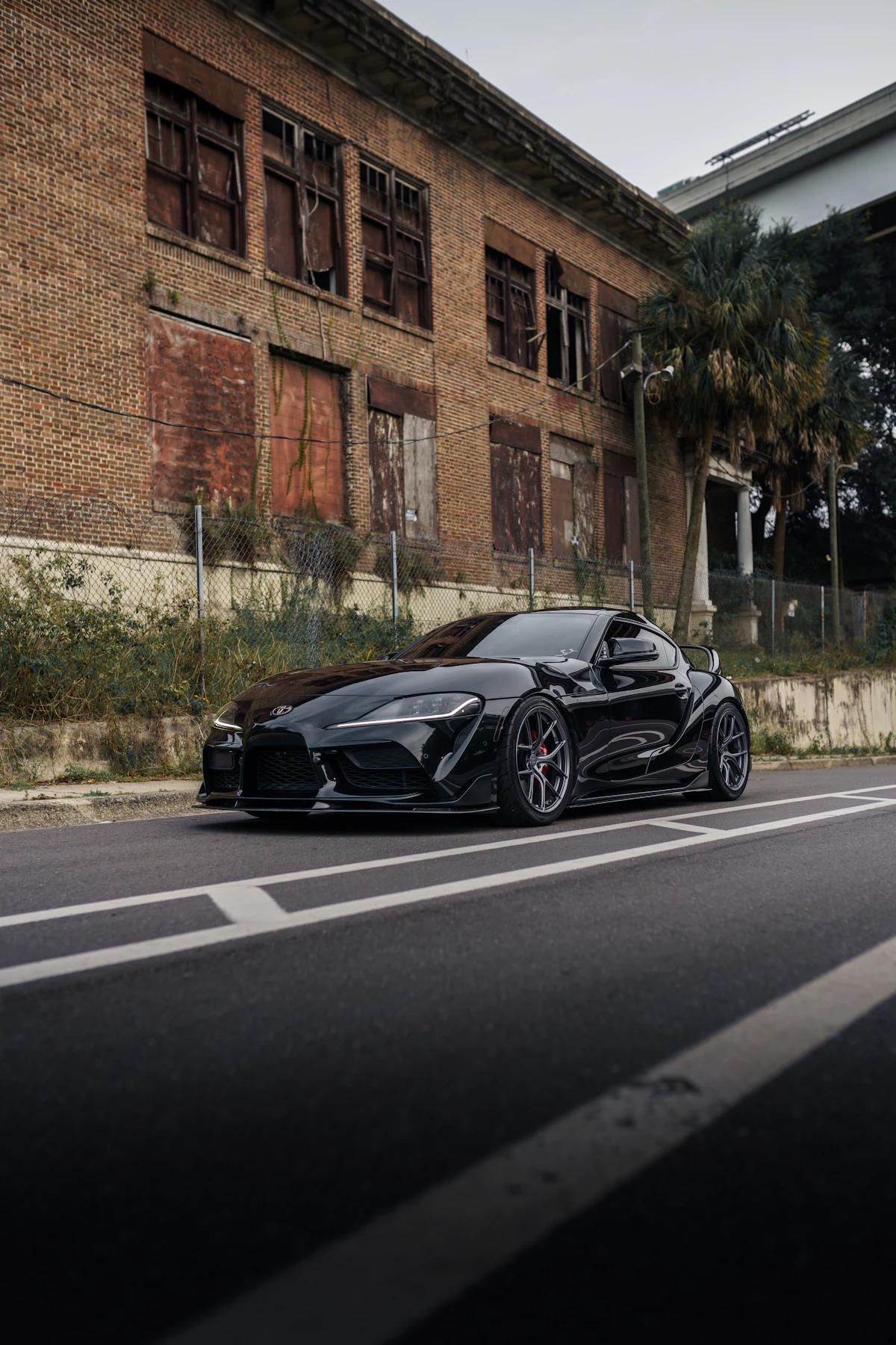 Toyota Supra Mk4 photographed parked on a road