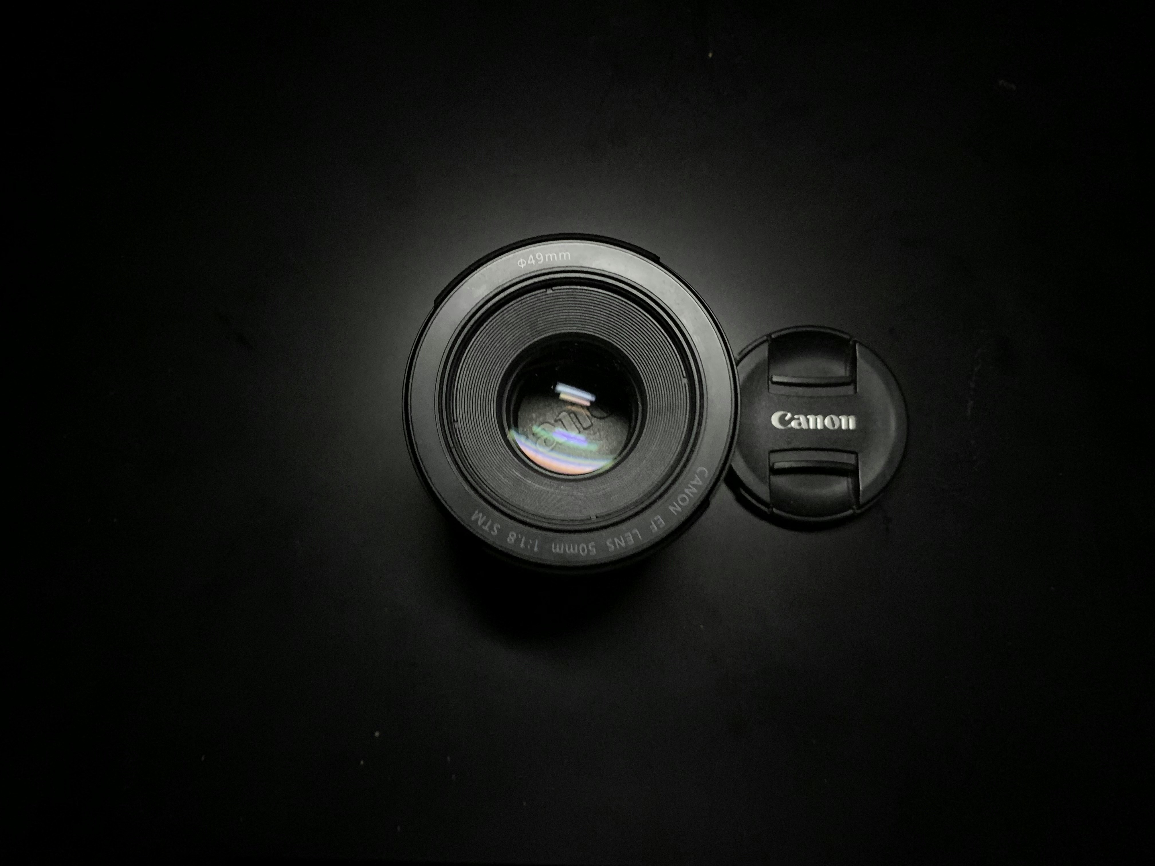 a camera lens sitting on top of a table