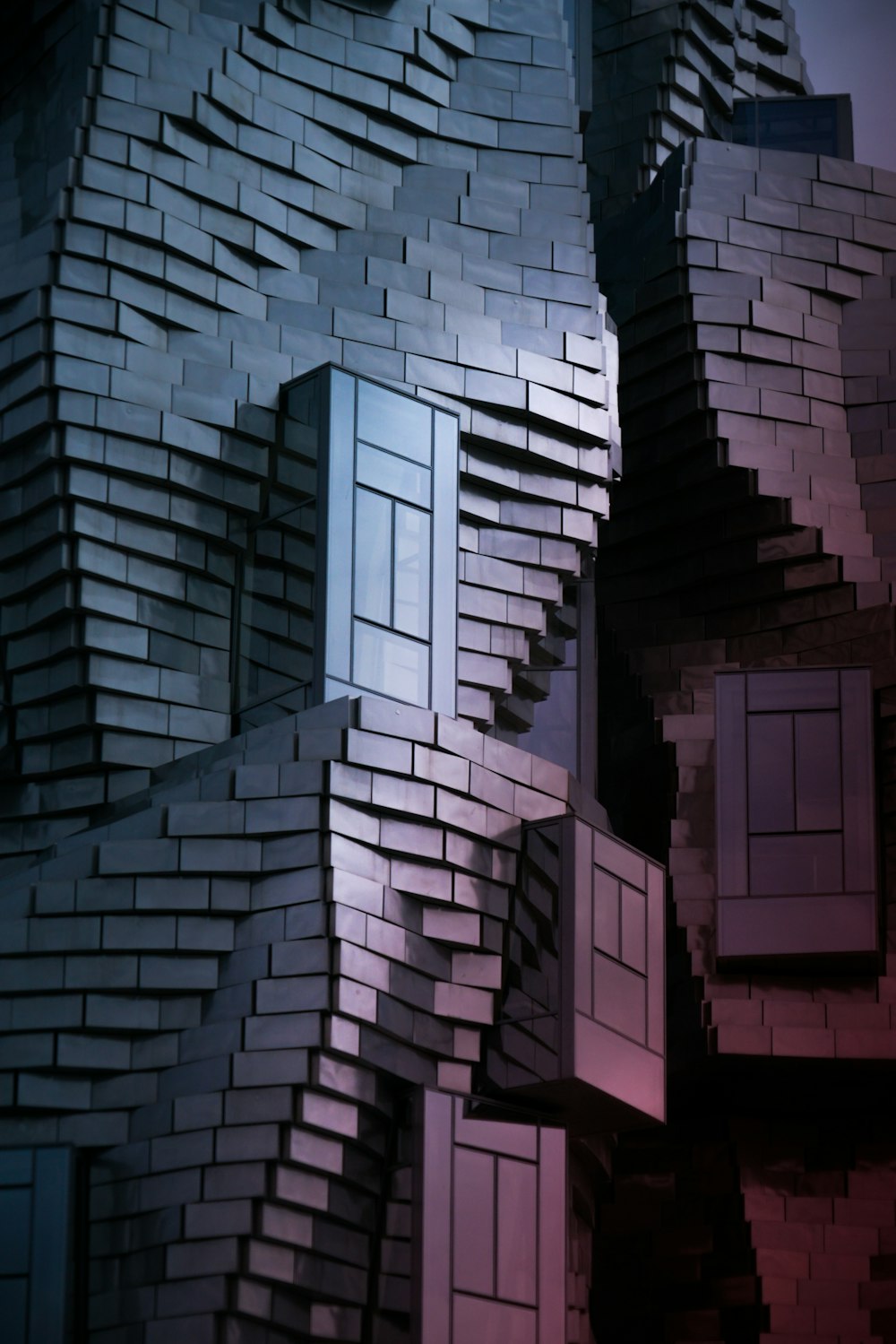 a close up of a building made of bricks