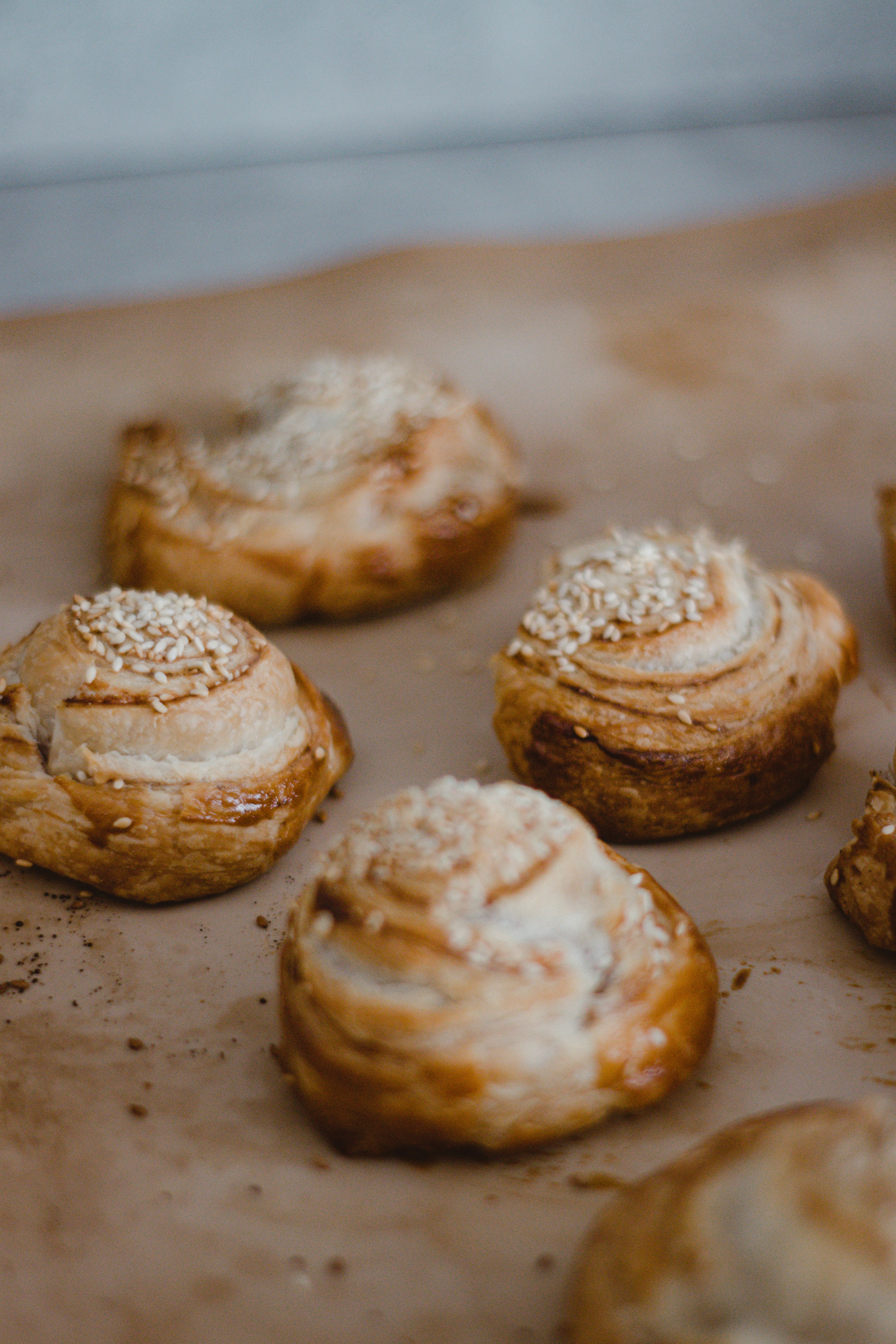 homemade cinnamon cones cake, fresh homemade buns