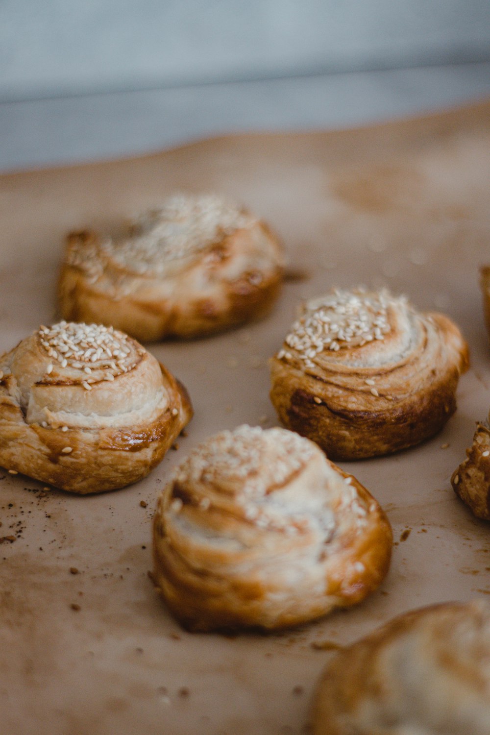 a bunch of pastries that are sitting on a table