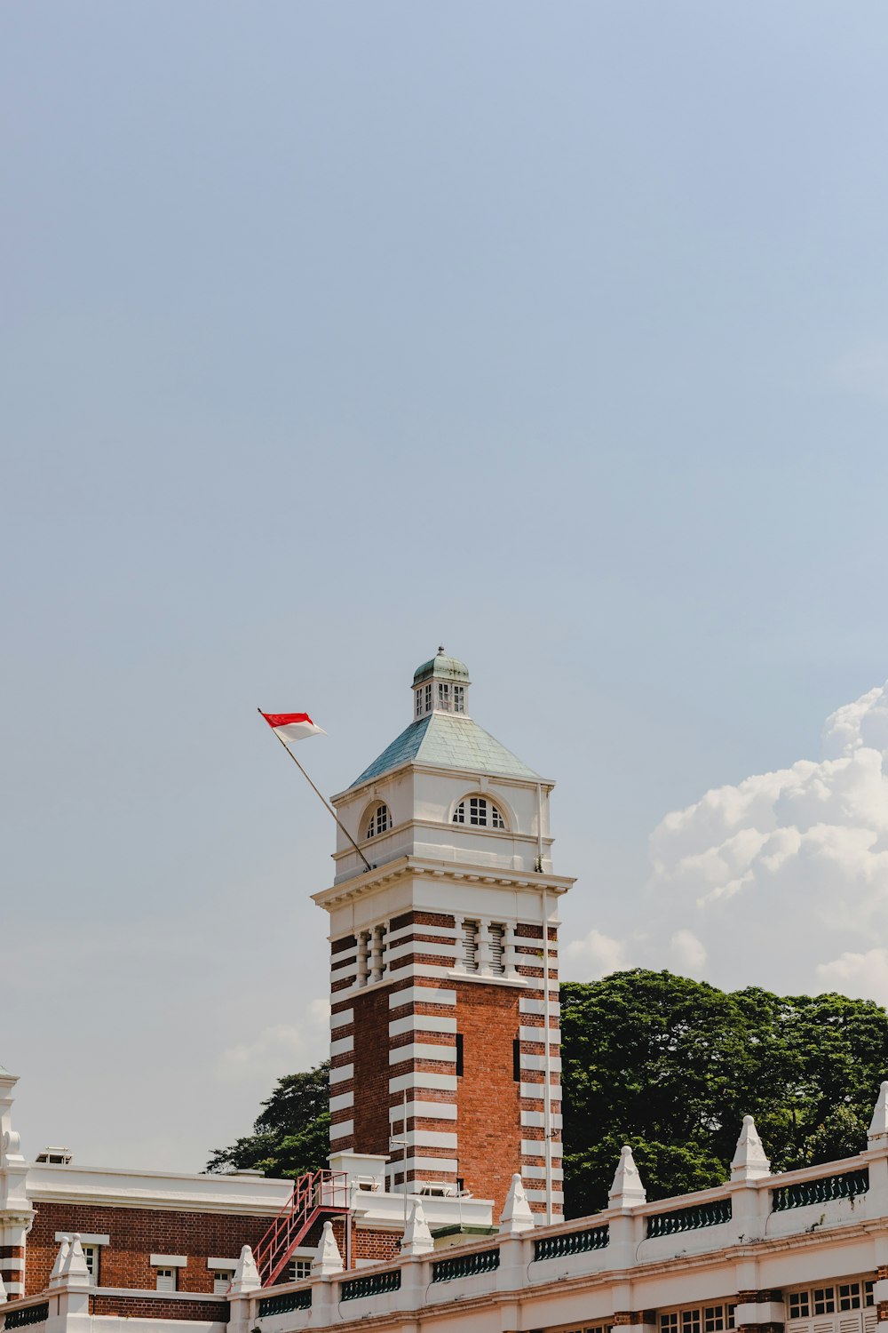 a clock tower on top of a building