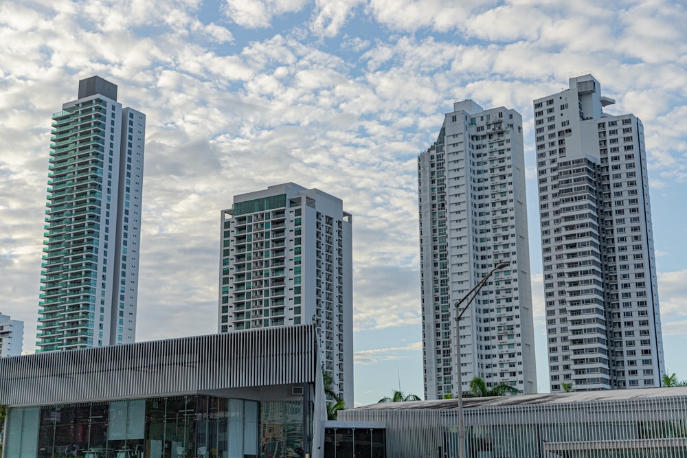 a tall building in a city