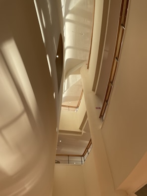 Elegant modern apartment interior bathed in soft northern light hues.