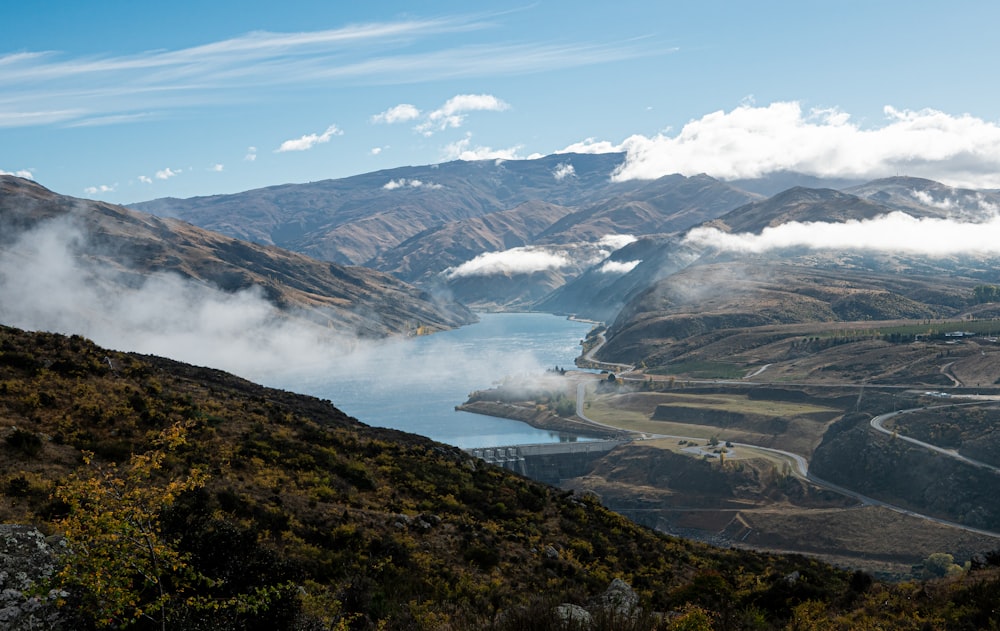 a river running through a valley