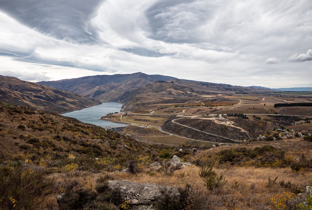 a river running through a valley