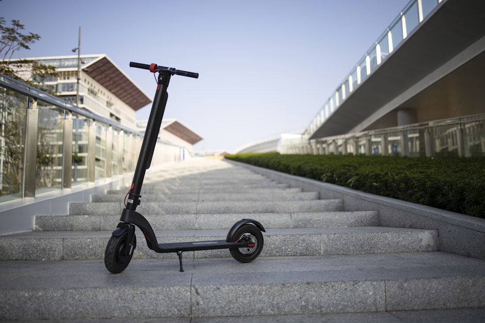 a black and silver wheeled object