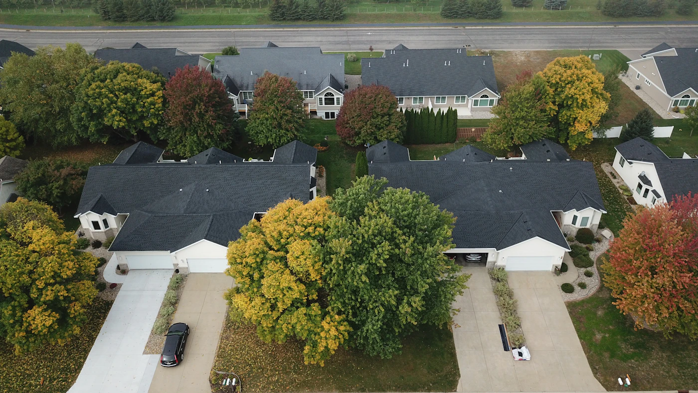 Rooftops from above