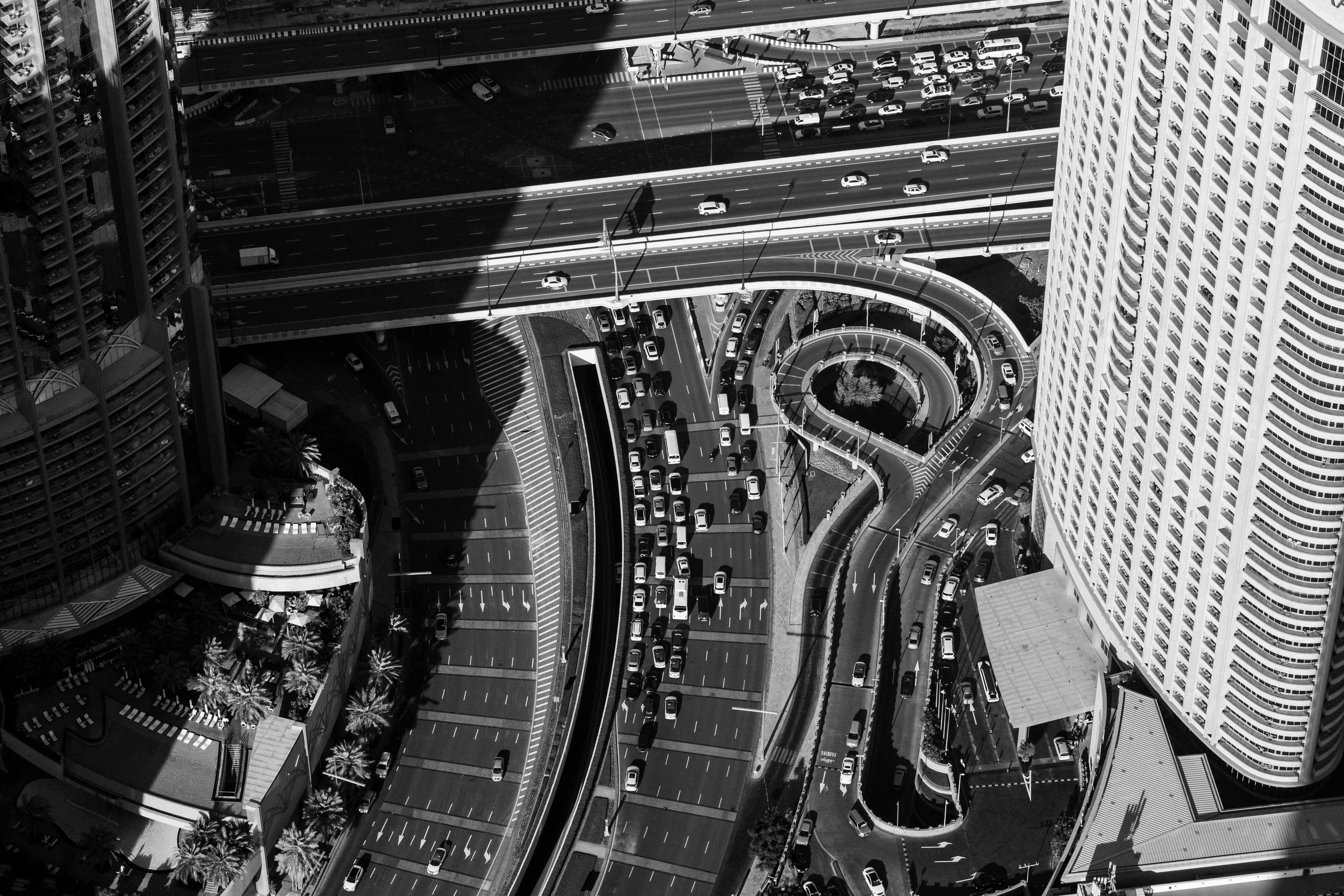 a high angle view of a server room
