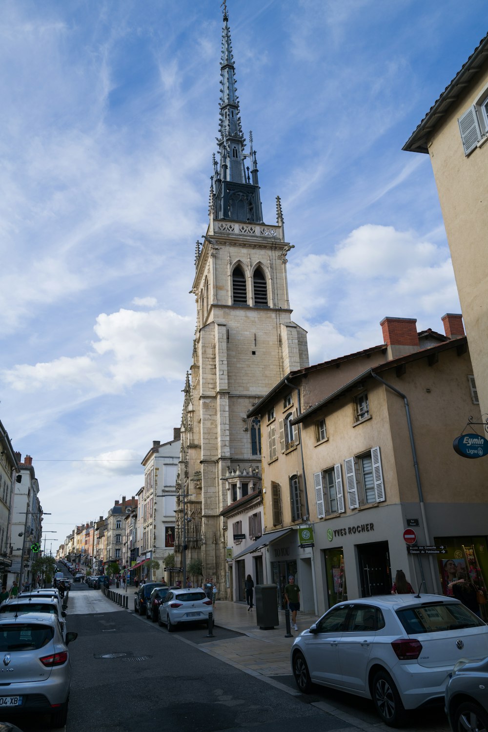 a tall building with a tower