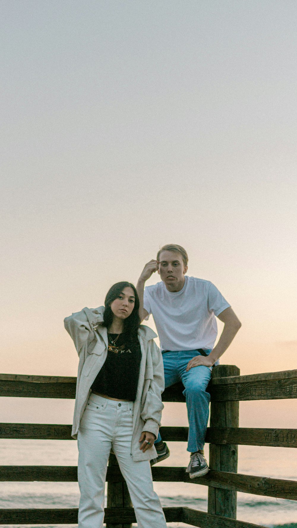 a man and woman posing for a picture