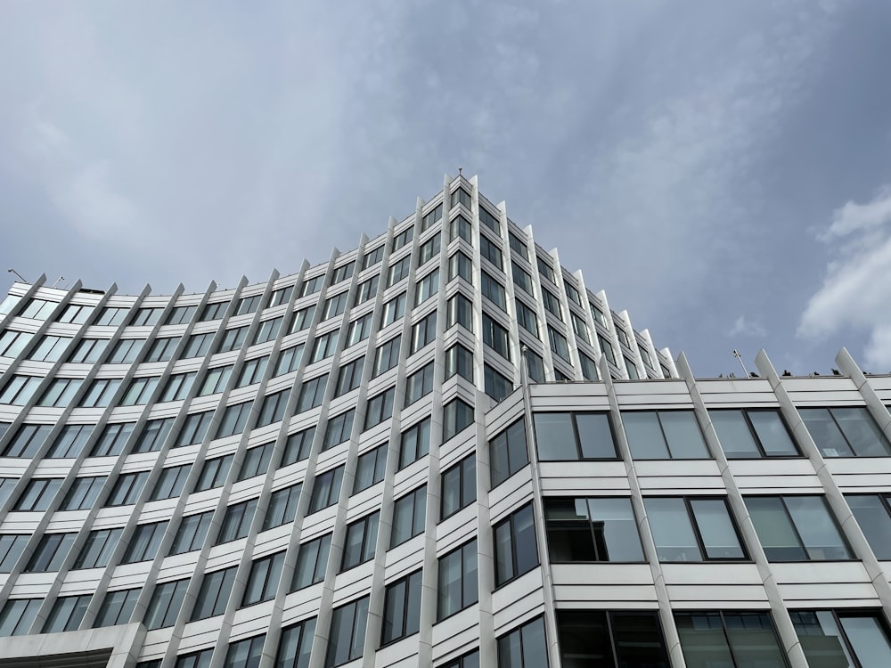 a tall building with many windows