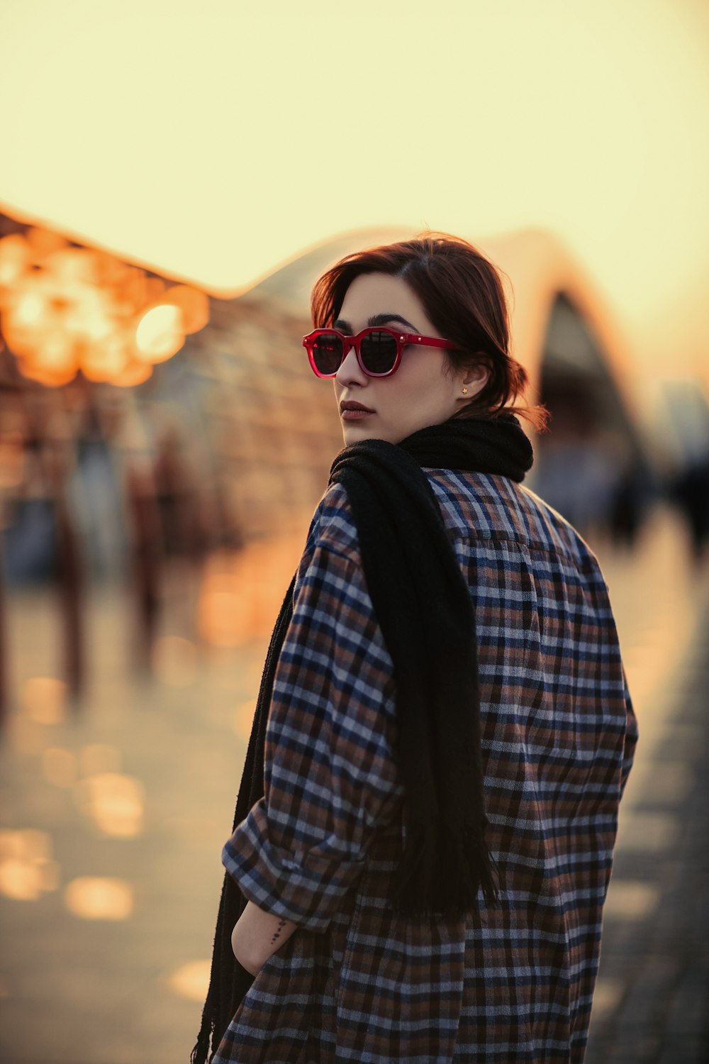 a person wearing sunglasses