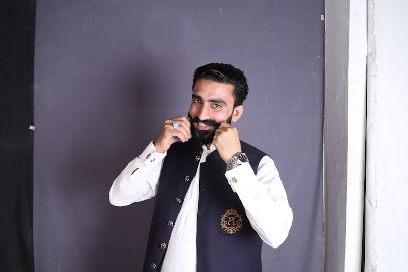 Man with a refined mustache