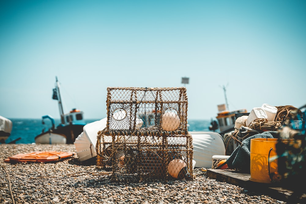 a boat sitting on top of a beach