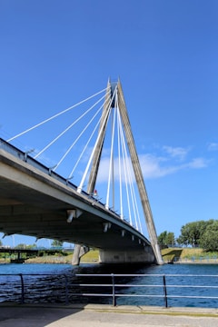 a bridge over water