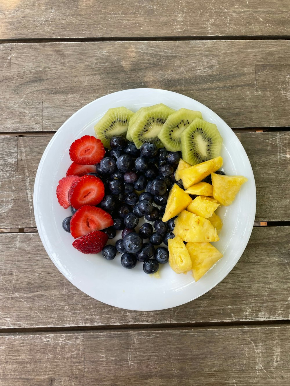 a plate of fruit