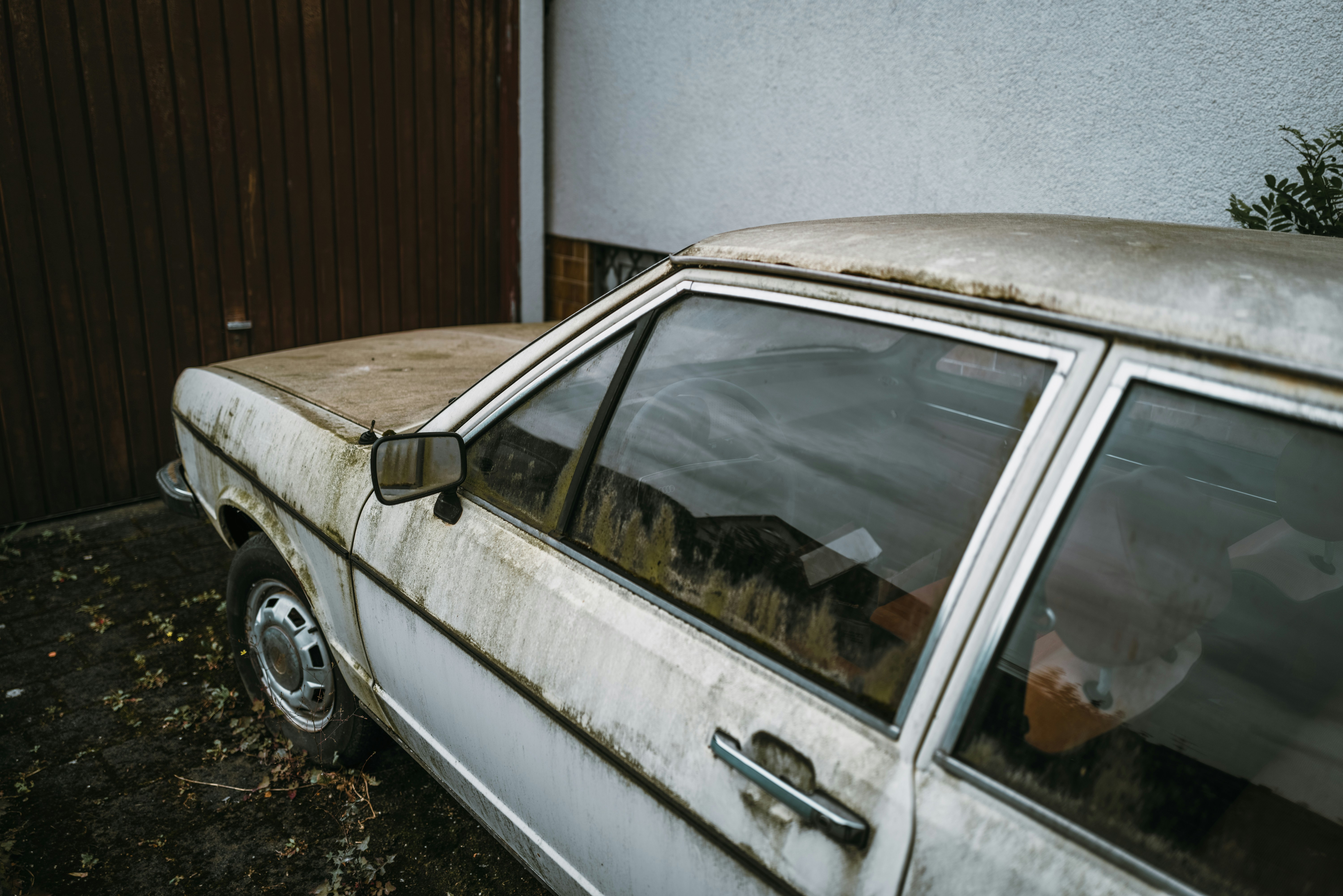 a car with the front door open
