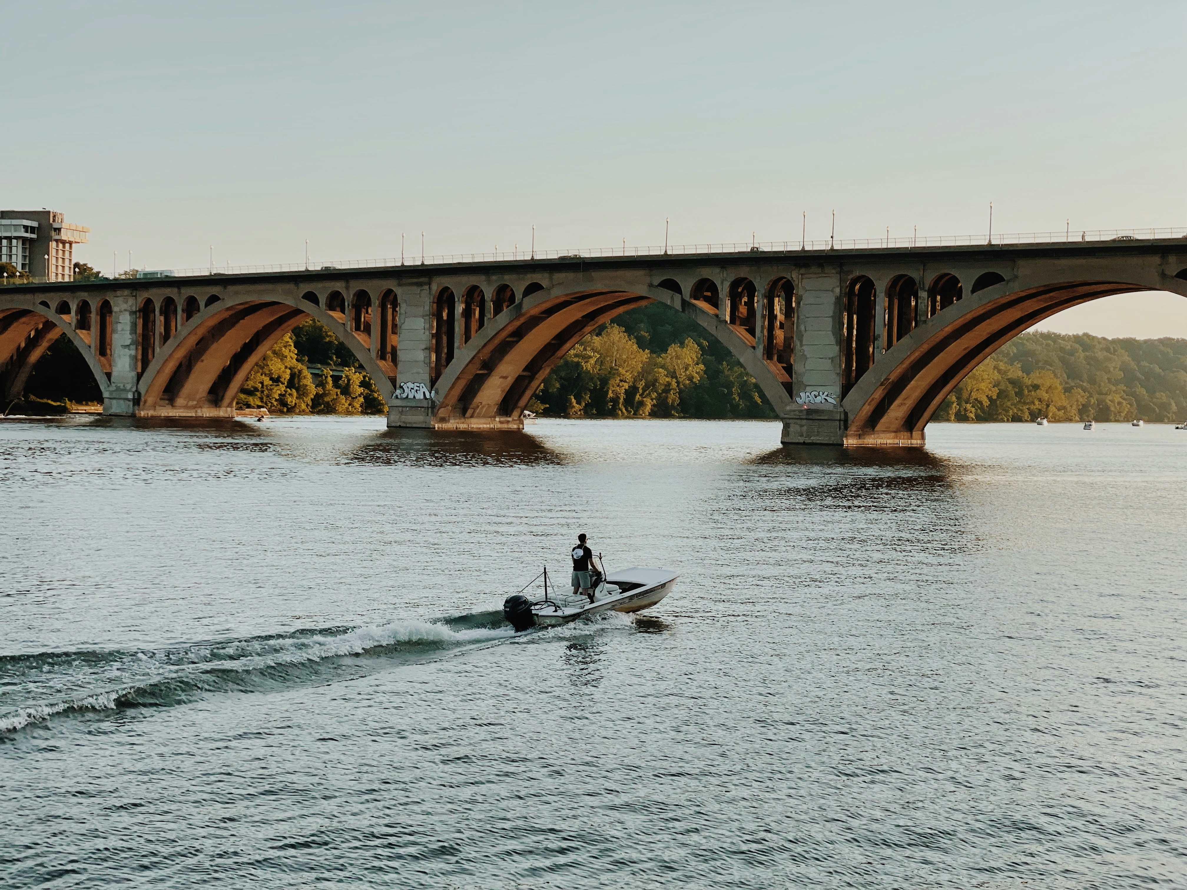 a person rowing a boat