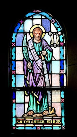 a stained glass window