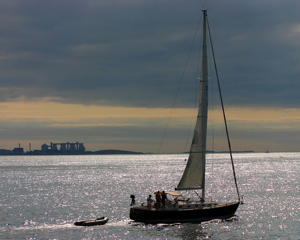 a boat sailing on the water