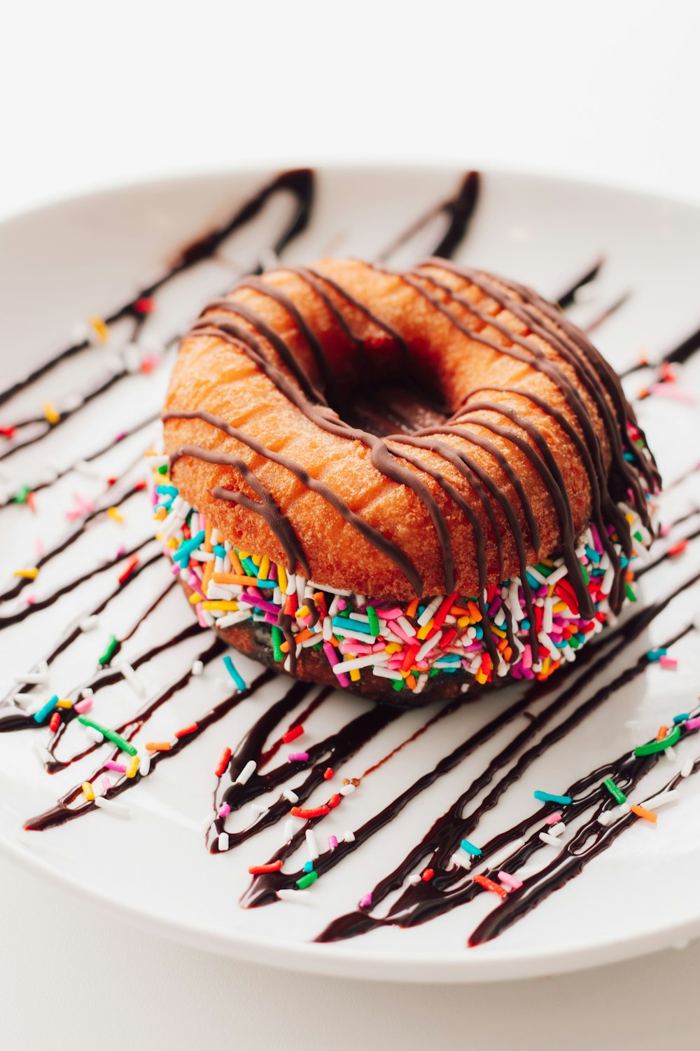a donut with sprinkles on it
