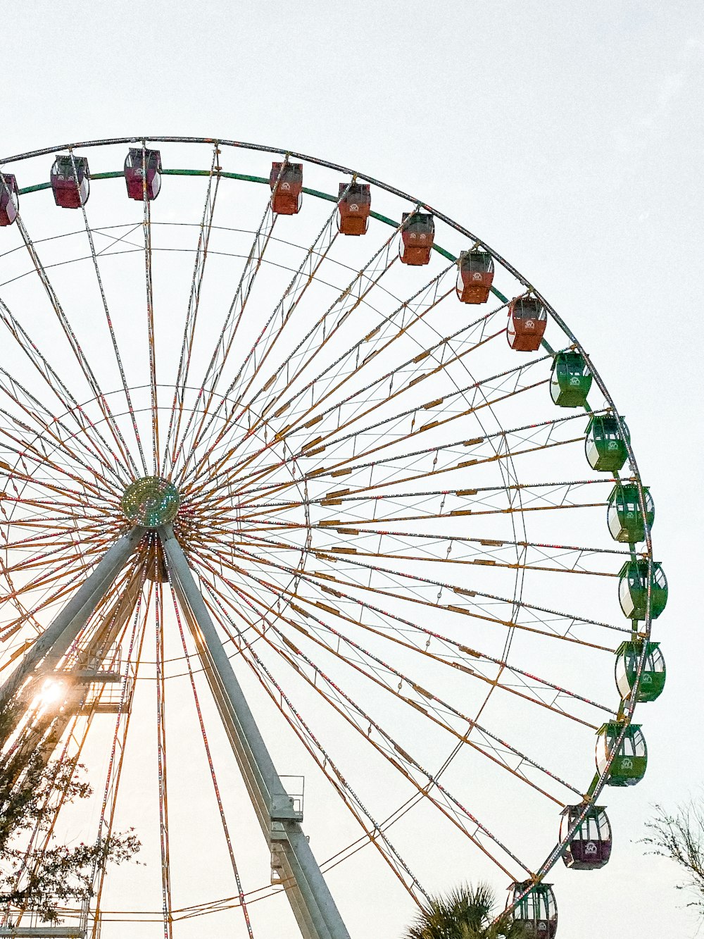 a ferris wheel with lights