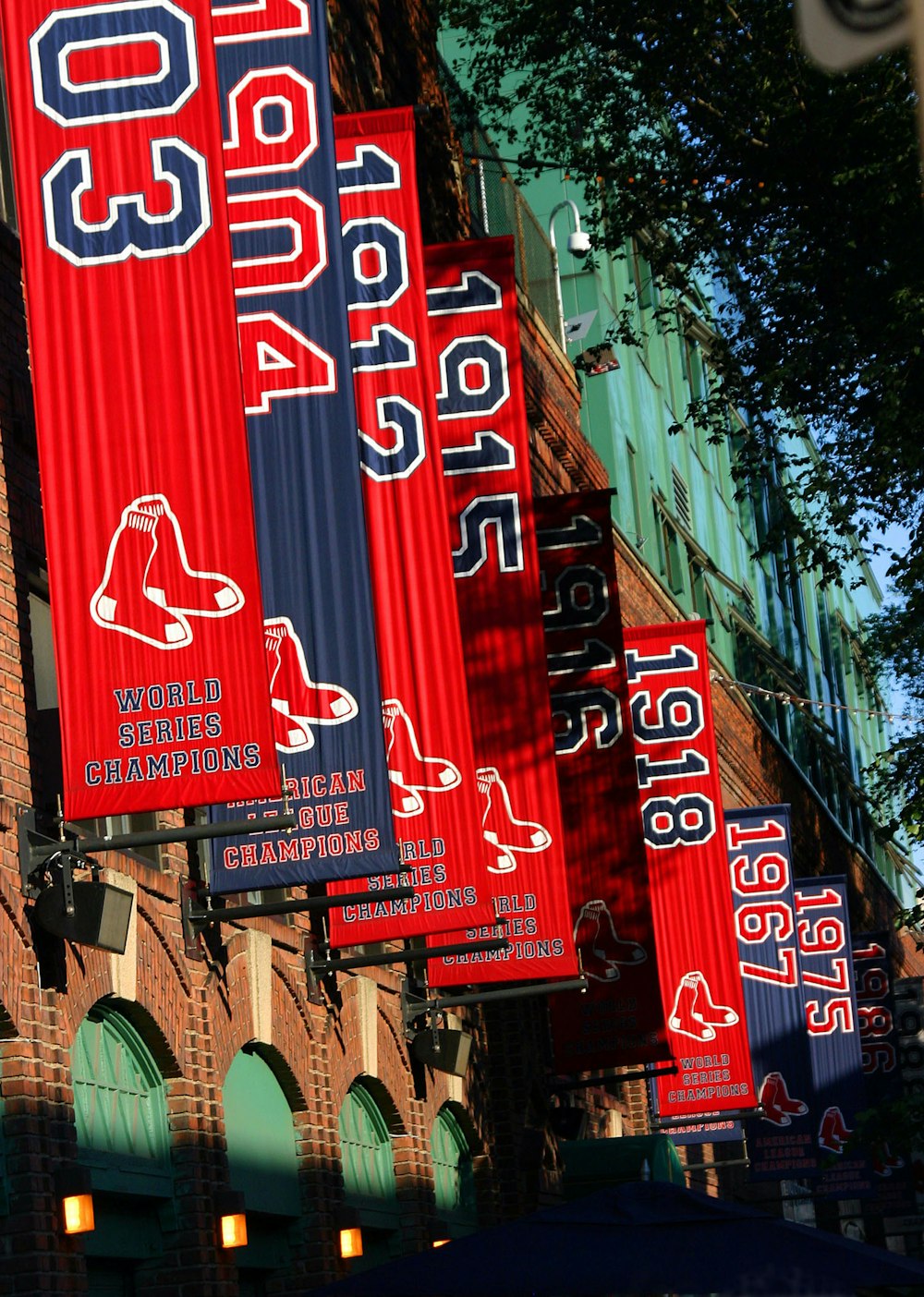 a large sign on a building