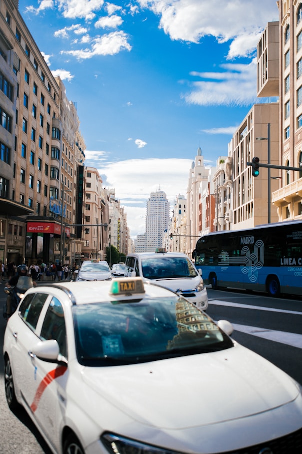 a busy city street