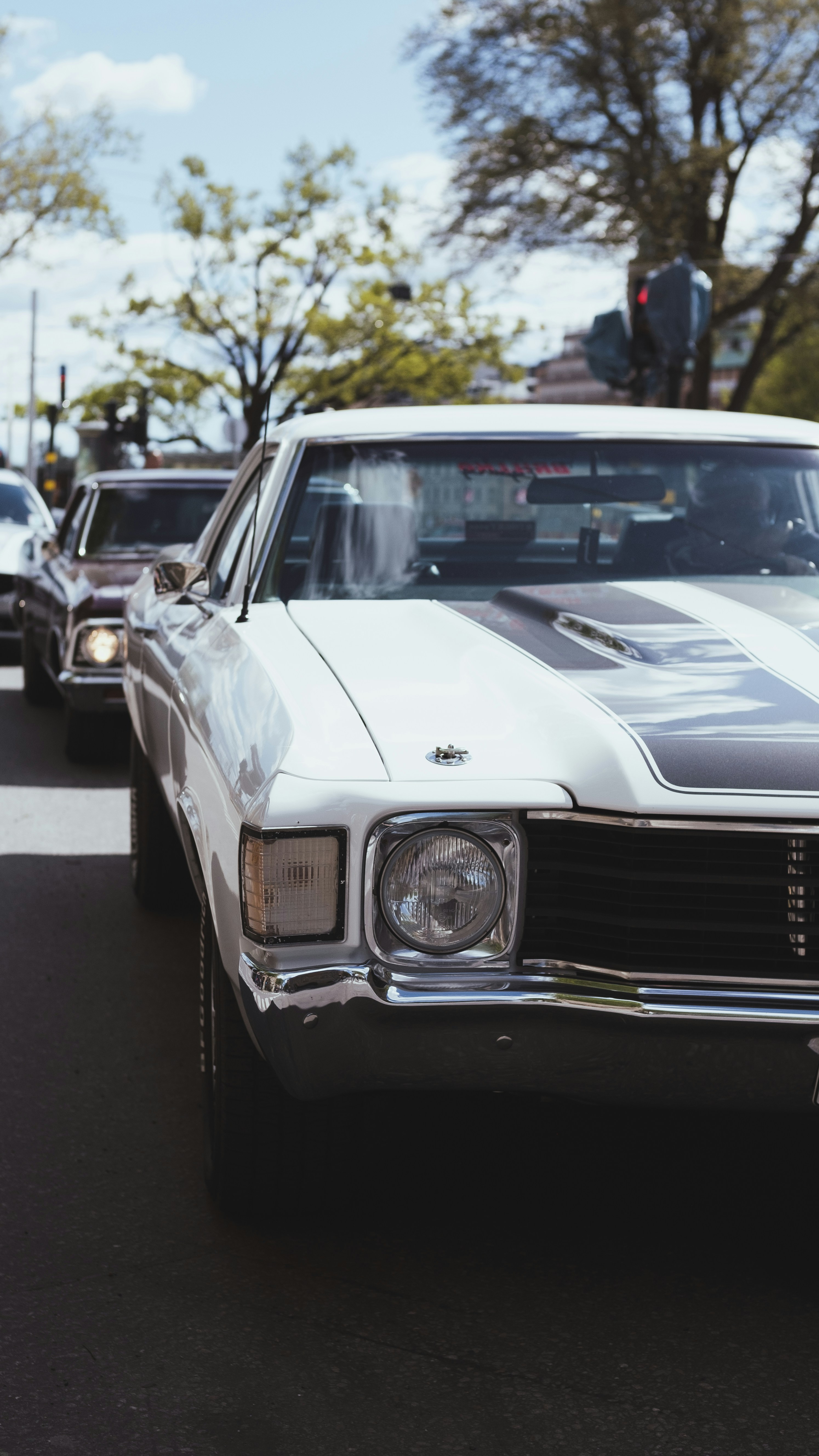 a car parked in a parking lot