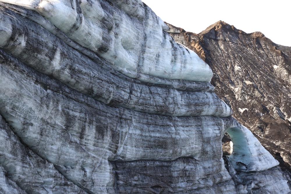 a rocky cliff side