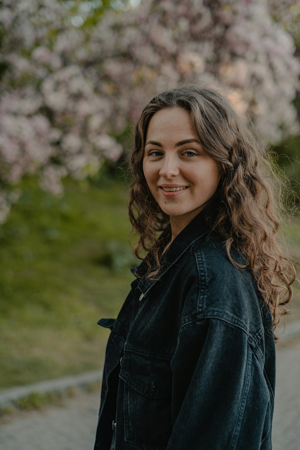 a woman smiling for the camera