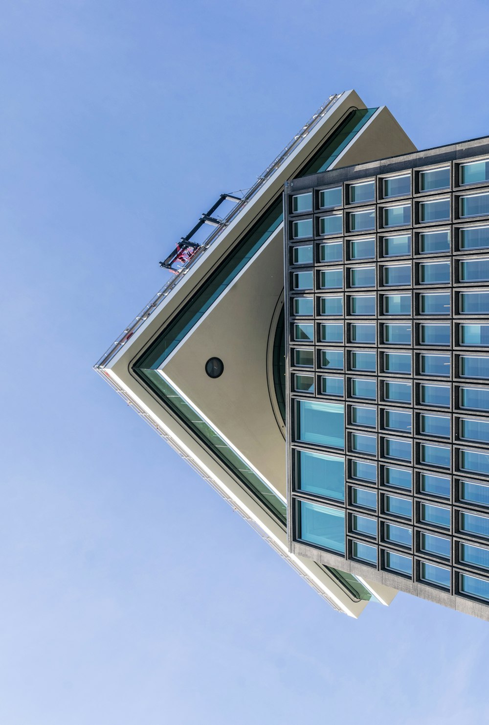 a satellite dish on top of a building