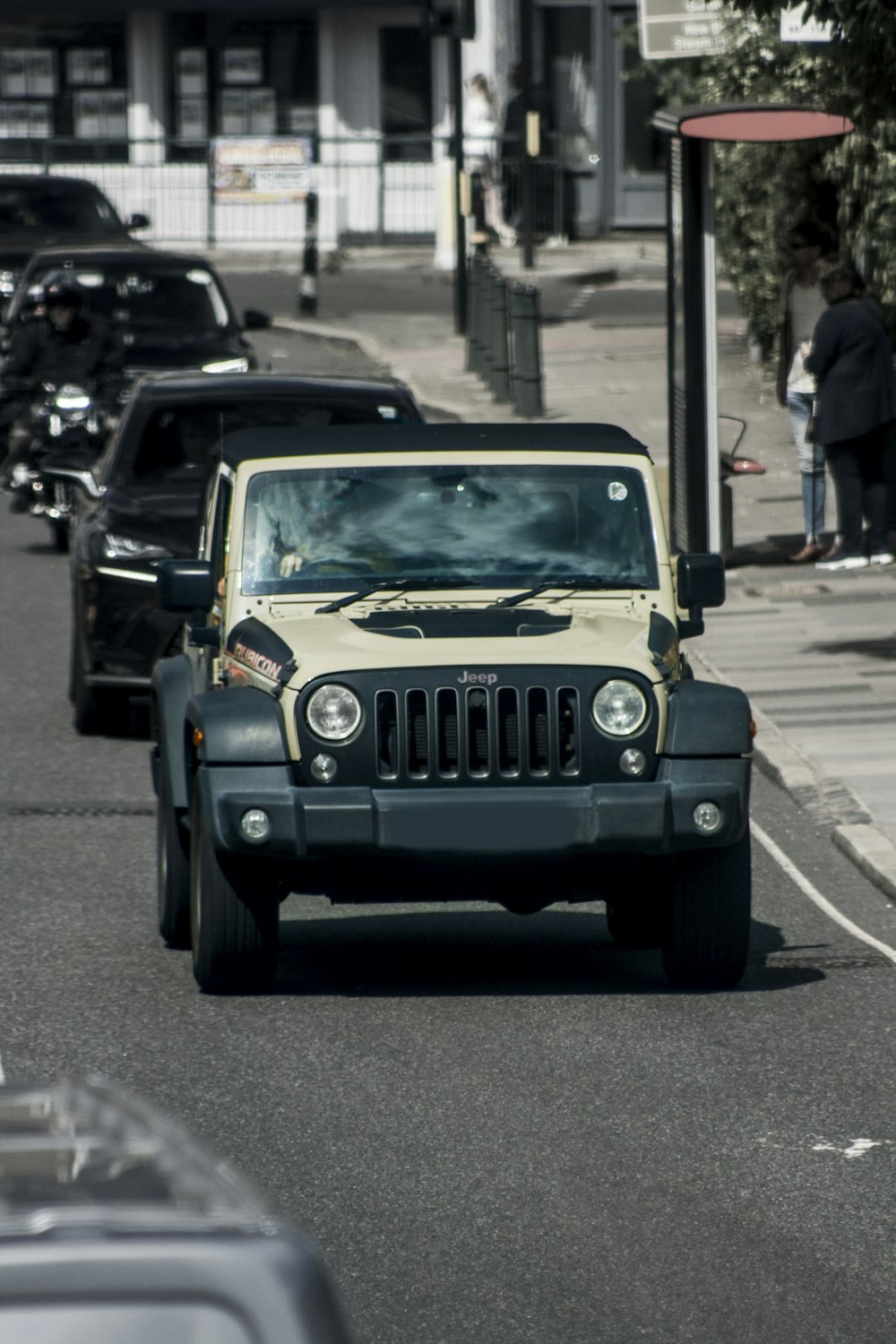 a car parked on the side of the road