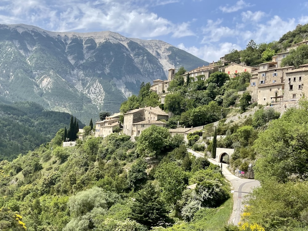 a town in the mountains