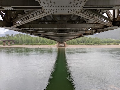a bridge over a body of water