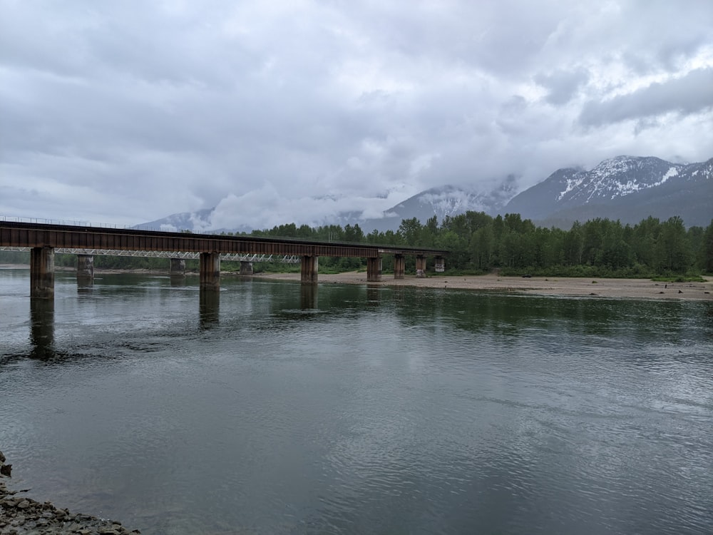 a bridge over a body of water