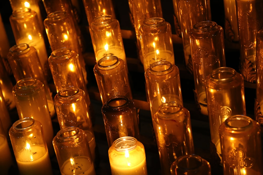 a group of candles