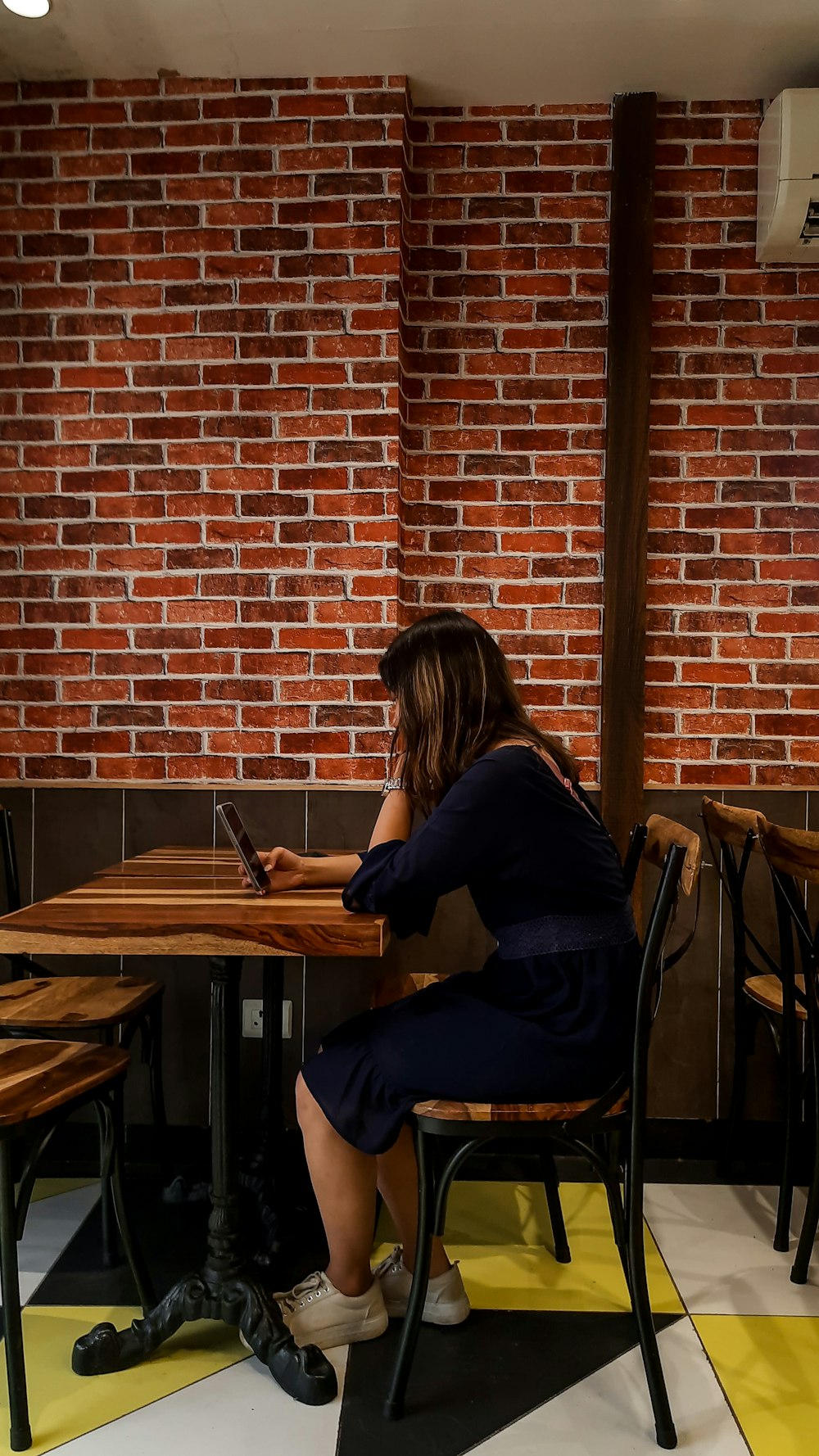 a person sitting at a desk