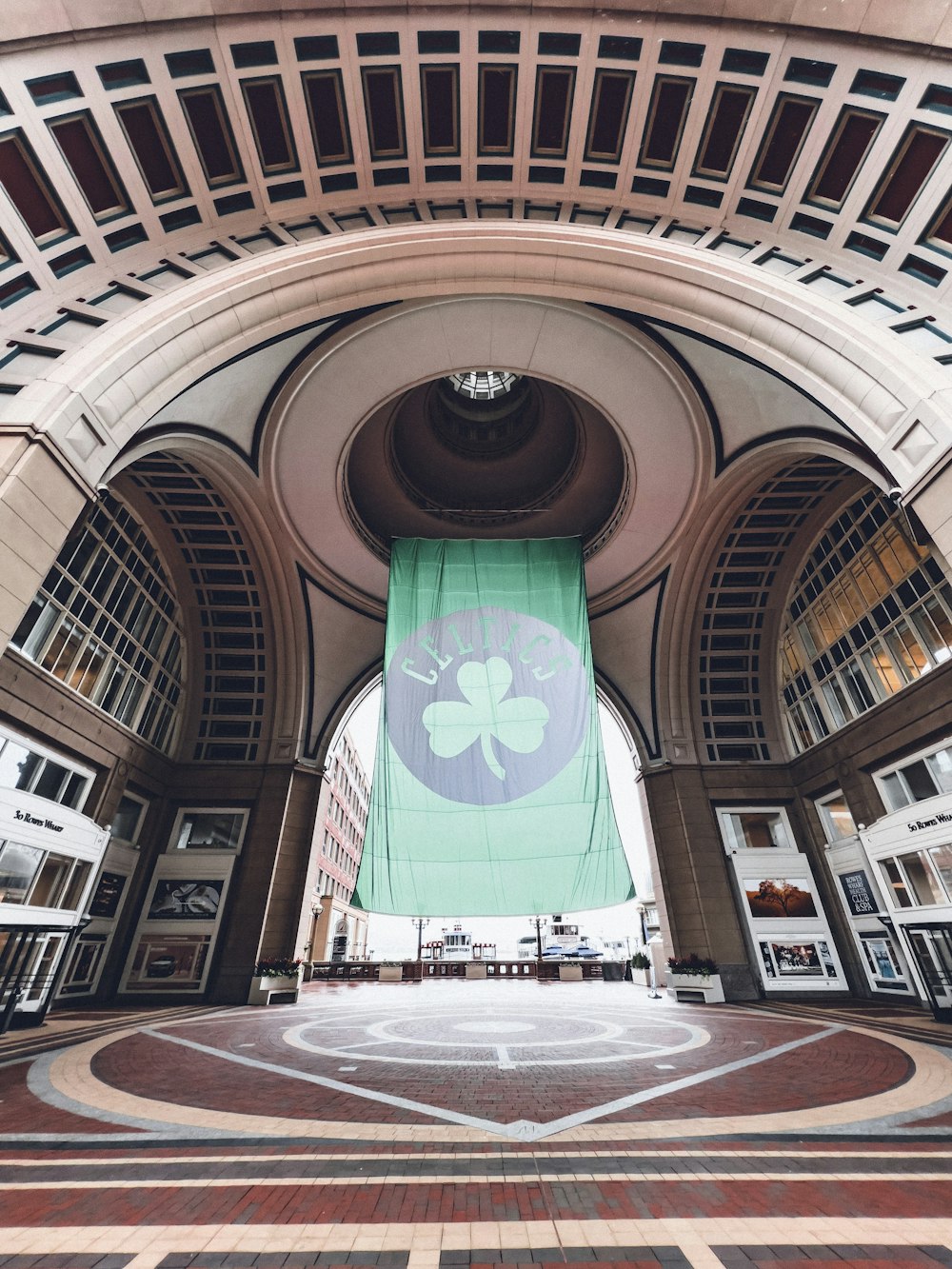 a large building with a large arched ceiling