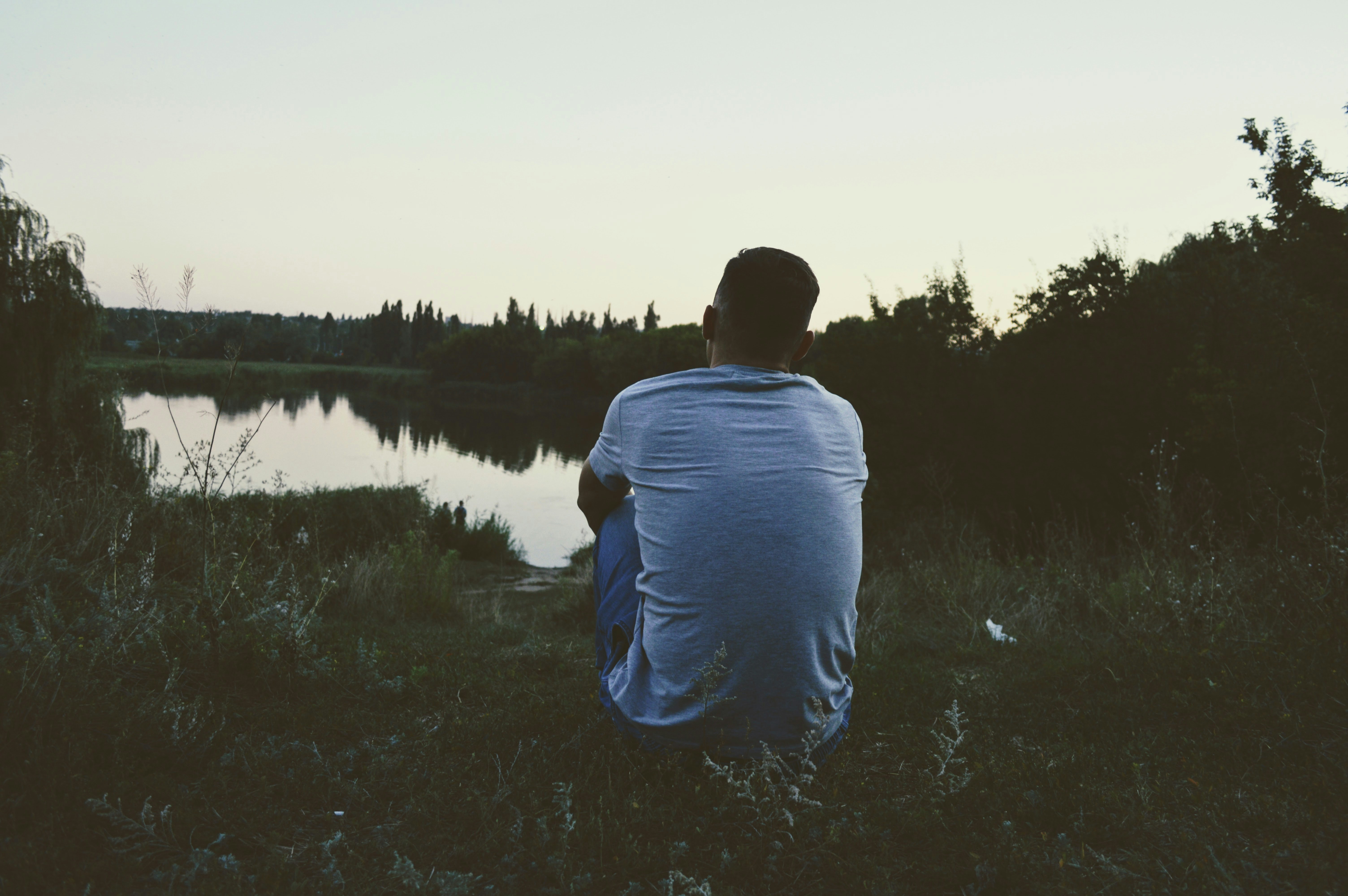 a person standing in a field