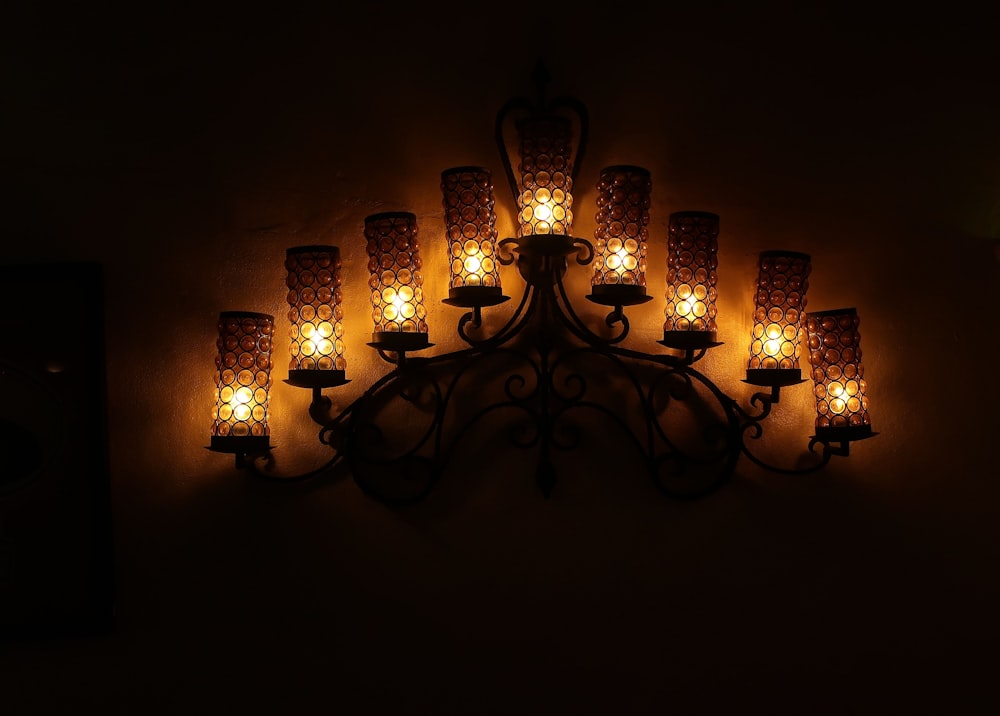 a row of light bulbs